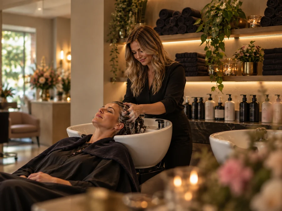 Ontspannen haarwassing bij Kapsalon Manon
